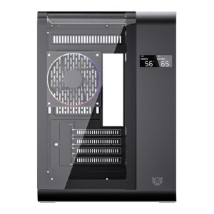 GABINETE GAMER BALAM RUSH TANK EXPERT CURVE 6400 / MINI TORRE / MATX – ITX / VENTILADOR ARGB X3 / MAX GPU 350 MM / PANEL DE C