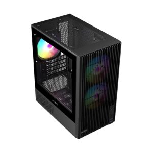 GABINETE ACTECK ZYRON GC606 / MINI TORRE / MICRO ATX – MINI ITX / VENTILADORES FRGB X3 / FUENTE DE PODER TIPO ATX (NO INCLUID