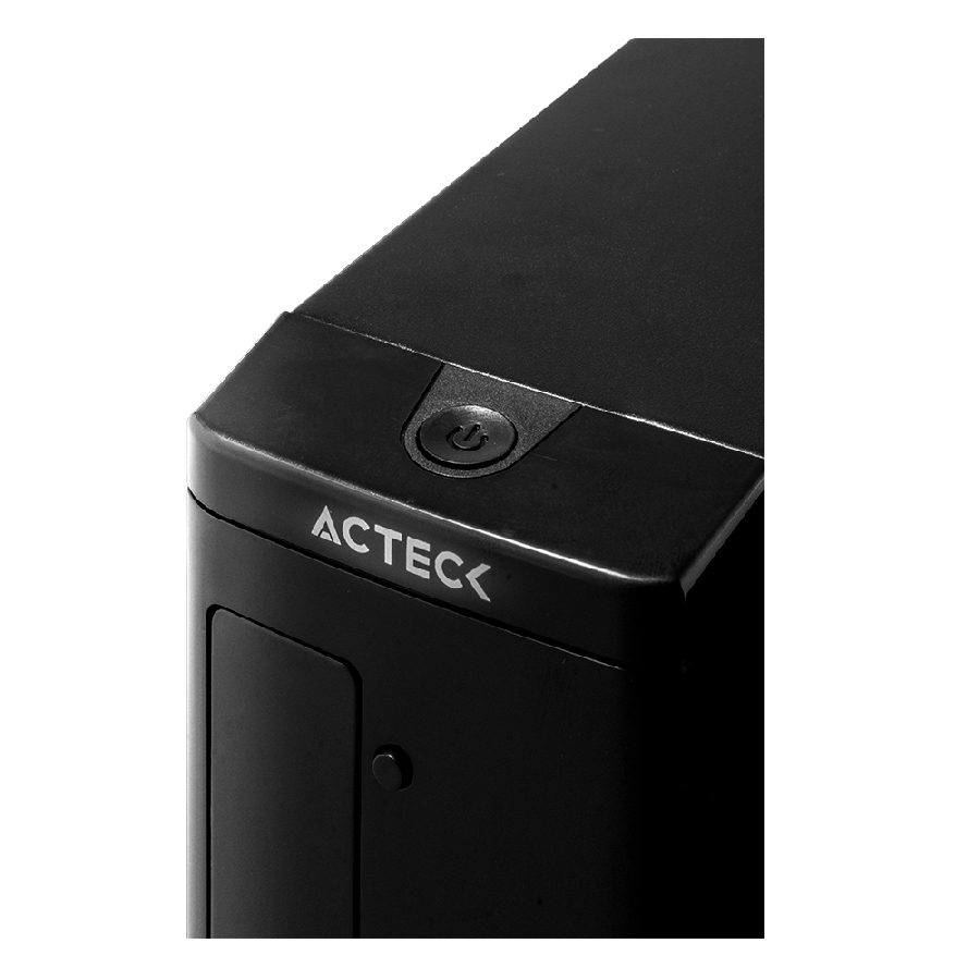 GABINETE ACTECK ATOM GS240 / MICRO TORRE SLIM / MICRO ATX, MINI ITX / FUENTE DE PODER SFX 450W / LECTOR DE TARJETAS / METAL /