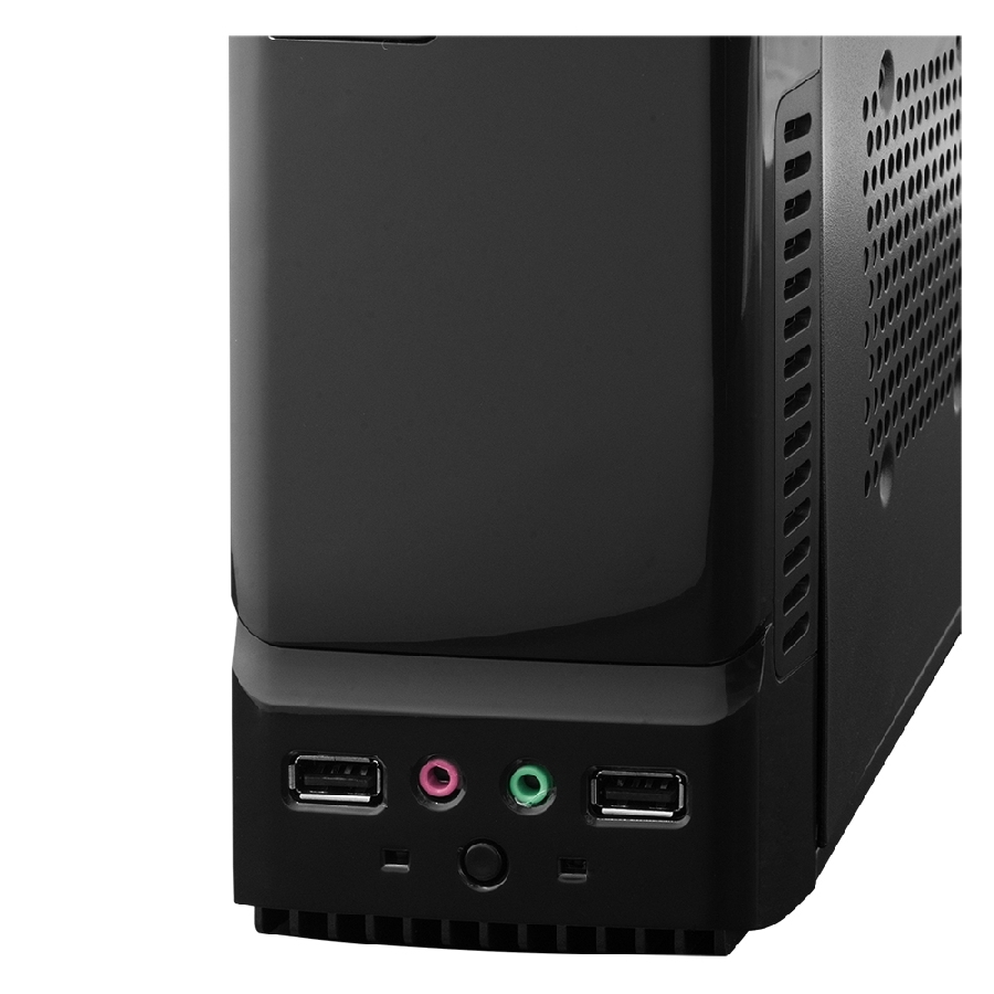 GABINETE ACTECK ATOM GS240 / MICRO TORRE SLIM / MICRO ATX, MINI ITX / FUENTE DE PODER SFX 450W / LECTOR DE TARJETAS / METAL /
