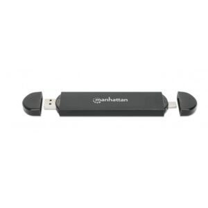 GABINETE MANHATTAN,USB A SDD M.2 NVME Y SATA, TIPO-C MACHO Y TIPO-A MACHO, PARA SSDS 2230/2242/2260/2280 - Manhattan