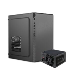 GABINETE ACTECK PERFORMANCE II GI215 / MINI TORRE / MICRO ATX, ITX / FUENTE DE PODER 500W INCLUIDA / FULL METAL / NEGRO / AC-