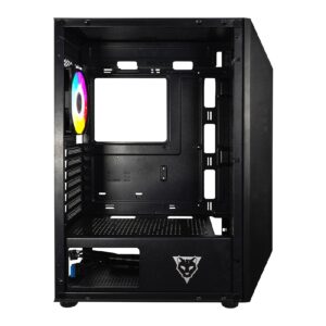 GABINETE OCELOT GAMING POLYGON-E5 / MID TOWER / ATX, M-ATX, ITX / PANEL LATERAL DE CRISTAL TEMPLADO Y FRONTAL EN MESH / INCLU