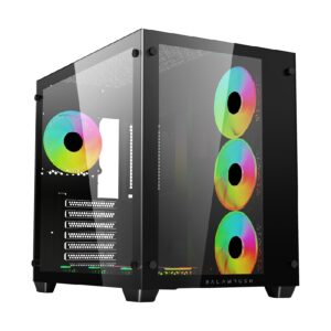 GABINETE GAMER BALAM RUSH TANK PRO GM930 / ATX – MINI TORRE / MICRO ATX – MINI ITX / PANEL CRISTAL TEMPLADO REMOVIBLE / VENTI