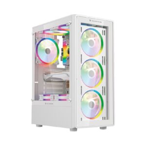 GABINETE GAMER BALAM RUSH DRAGONFLY PERFORM CRYSTAL GM590CW / MEDIA TORRE / ATX, MICRO ATX, MINI ITX / INCLUYE VENTILADOR ARG