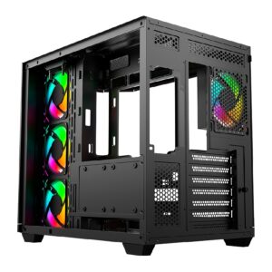 GABINETE GAMER BALAM RUSH TANK MASTER 9600TB / MEDIA TORRE / ATX – MICRO ATX – ITX / PANELES REMOVIBLES CRISTAL TEMPLADO / 4X