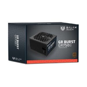 FUENTE DE PODER GAMER BALAM RUSH GR BURST GR750B / CERTIFICADA / 750 W / 80 PLUS BRONZE / ATX / NO MODULAR / BAJO NIVEL DE RU