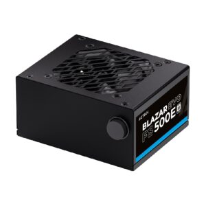 FUENTE DE PODER ACTECK BLAZAR EVO FS500E / ATX / SFX / 500 W /SLIM / NO MODULAR / VENTILADOR 80 MM / NEGRO / ES-05002E - Acte