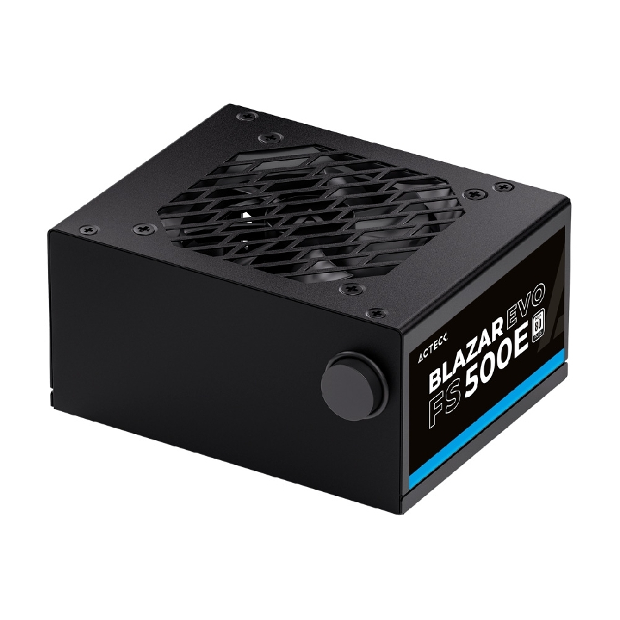 FUENTE DE PODER ACTECK BLAZAR EVO FS500E / ATX / SFX / 500 W /SLIM / NO MODULAR / VENTILADOR 80 MM / NEGRO / ES-05002E - Acte