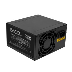 FUENTE DE PODER QUARONI DE 500W/ 24 PINES/ 2SATA/ FILTRO EMC/ 4 PIN P4 / COLOR NEGRO - Quaroni