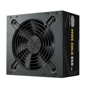 FUENTE DE PODER COOLER MASTER 650W / MWE V3 ATX 3.1 / 80PLUS GOLD CERTIFICADA / NO MODULAR / GAMER - Cooler Master