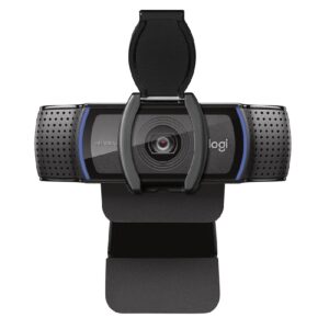 WEBCAM LOGITECH C920S FULL HD 1080P A 30 FPS ZOOM 1.2X 3MP ENFOQUE AUTOMATICO TAPA PARA LA LENTE NEGRO