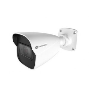 CAMARA IP MOTOROLA MTIBM032701 / BULLET METAL / LENTE FIJO / 2MP / ICR, DIA-NOCHE / IK10 / IP67 /ONVIF / POE / DNR 3D , WDR D