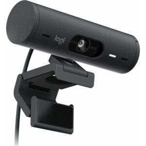 WEBCAM LOGITECH BRIO 500 GRAFITO FHD 1080 A 30 FPS AUTO ENFOQUE, MICRÓFONO IA USB-C WIN/MAC OS