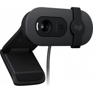 WEBCAM LOGITECH BRIO 100 GRAFIITO FHD 1080 A 30 FPS 58° RIGHTLIGHT 2, MICROFONO USB-A WIN/ MAC / CHROME