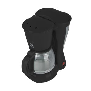 CAFETERA MIRATI / 1.2 L / 900W / VASO CRISTAL / FILTRO LAVABLE / NEGRO - Mirati