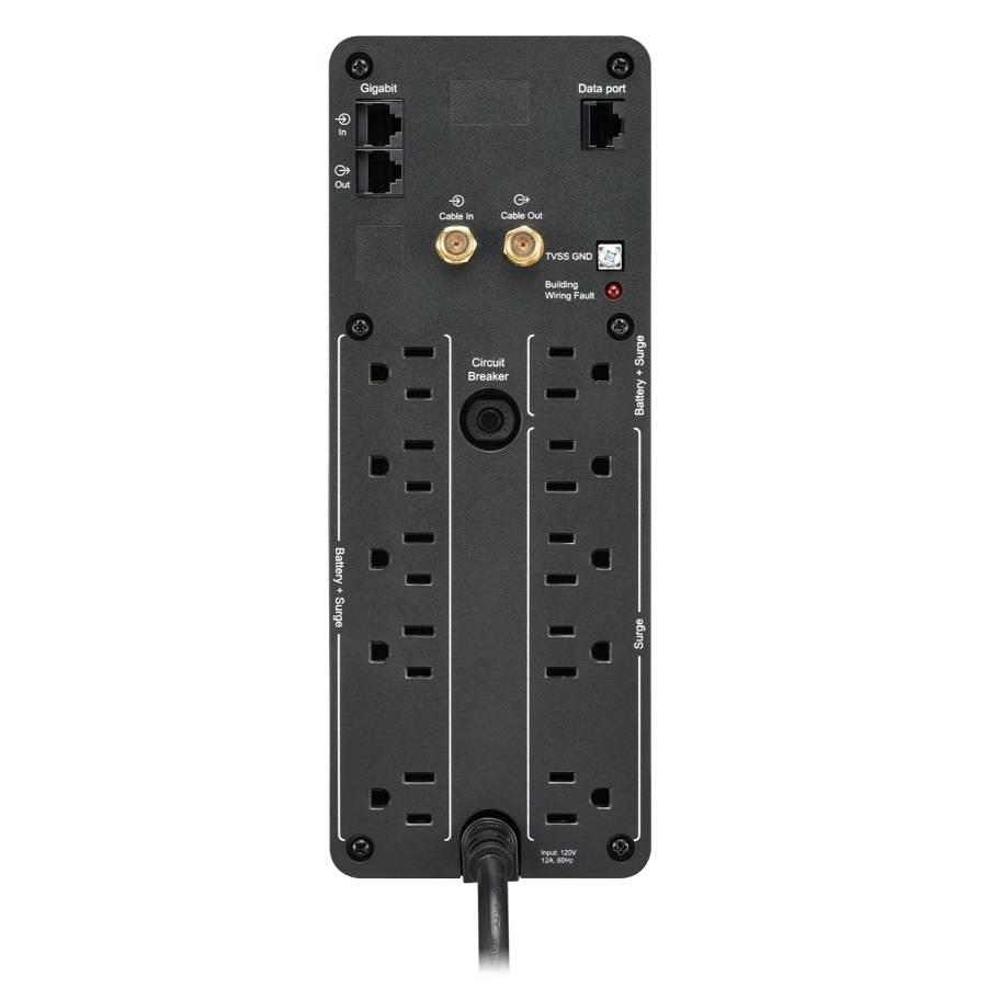 UNIDAD BACK UPS PRO BR 1100 VA, 10 TOMAS DE SALIDA, 2 PUERTOS USB DE CARGA, AVR, INTERFAZ LCD, LAM// SUSTITUYE AL BACK UPS BR