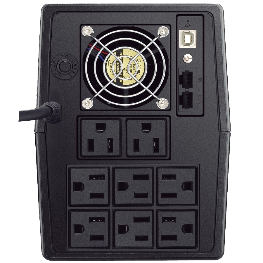NO BREAK UPS VICA OPTIMA 1500 1500VA/900W 8 TOMAS REGULADAS Y RESPALDADAS NEMA 5-15R, RJ11/45, 3 AÑOS DE GARANTIA - Vica