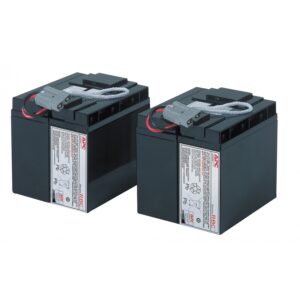 CARTUCHO DE BATERIAS INTERNAS DE REEMPLAZO PARA MODELOS APC SUA2200, SUA3000, SMT2200C, SMT3000C LO CONFORMAN LAS 2 BATERIAS QUE SE VISUALIZA EN LA IMAGEN