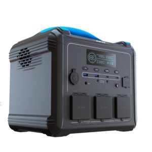 GENERADOR ELECTRICO DE BATERIAS LMFP PORTATIL FORZA SERIE TITAN FPP-T1200 1200W 10 SALIDAS 3AC/8DC 2 PANTALLA LCD PANEL DE CO