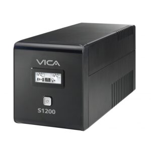 NO BREAK UPS VICA S1200 1200VA/600W 10 TOMAS NEMA5-15R (5/5) RJ11/45 PANTALLA LCD 3 AÑOS DE GARANTIA - Vica