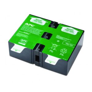 CARTUCHO DE BATERIAS DE RECAMBIO 123 DE APC, PARA UPS BR1000G, SMT750RM2U LO CONFORMAN LAS 2 BATERIAS QUE SE VISUALIZAN EN LA