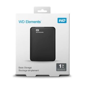 DISCO DURO EXTERNO WD ELEMENTS 1TB 2.5 PORTATIL USB3.0 NEGRO WINDOWS WDBUZG0010BBK-WESN - Wd - Western Digital