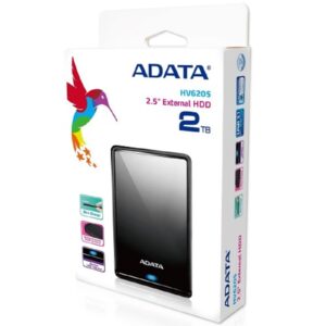 DISCO DURO EXTERNO ADATA HV620S 2TB PORTATIL 2.5 USB 3.2 WINDOWS MAC LINUX DASHDRIVE SLIM COLOR NEGRO AHV620S-2TU31-CBK - Ada