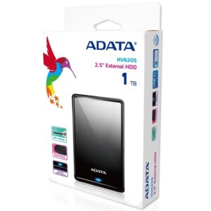 DISCO DURO EXTERNO ADATA HV620S 1TB PORTATIL 2.5 USB 3.2 WINDOWS MAC LINUX DASHDRIVE SLIM COLOR NEGRO AHV620S-1TU31-CBK - Ada