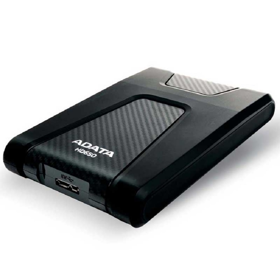 DISCO DURO EXTERNO ADATA HD650 1TB PORTATIL 2.5 USB 3.2 WINDOWS MAC LINUX CONTRAGOLPES COLOR NEGRO AHD650-1TU31-CBK - Adata