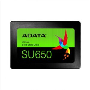 UNIDAD DE ESTADO SOLIDO SSD INTERNO ADATA SU650 512GB 2.5 SATA3 LECT. 520 ESCRIT. 450 MBS 7MM PC LAPTOP MINIPC SIN BRACKET 3D
