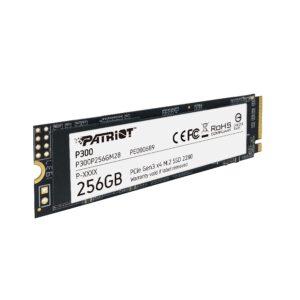 UNIDAD DE ESTADO SOLIDO INTERNO PATRIOT P300 256GB M.2 2280 NVME PCIE GEN 3X4 LECT.2100 ESCRIT.1650 MBS PC LAPTOP MINIPC - Pa
