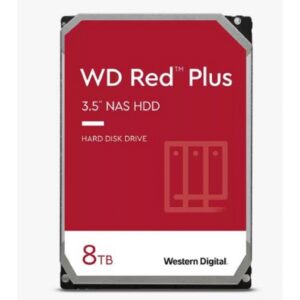 DISCO DURO INTERNO WD RED PLUS 8TB 3.5 ESCRITORIO SATA3 6GB/S 256MB 5640RPM 24X7 HOTPLUG NAS 1-8 BAHIAS WD80EFPX - Wd - Weste