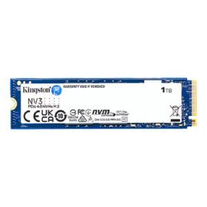 UNIDAD DE ESTADO SOLIDO KINGSTON INTERNO SNV3S NV3 1TB M.2 2280 NVME PCIE GEN 4X4 LECT.6000/ESCRIT.4000 MB/S PC/LAPTOP/MINI P