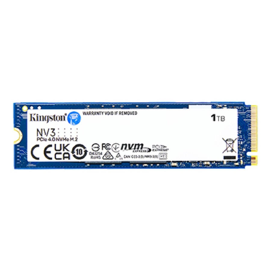 UNIDAD DE ESTADO SOLIDO KINGSTON INTERNO SNV3S NV3 1TB M.2 2280 NVME PCIE GEN 4X4 LECT.6000/ESCRIT.4000 MB/S PC/LAPTOP/MINI P