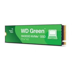 UNIDAD DE ESTADO SOLIDO SSD INTERNO WD GREEN SN3000 500GB M.2 2280 NVME PCIE GEN4 X4 LECT.5000MBS ESCRIT.4100MBS PC LAPTOP MI