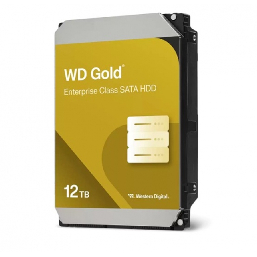 DISCO DURO INTERNO WD GOLD 12TB 3.5 ESCRITORIO SATA3 6GB/S 512MB 7200RPM 24X7 HOTPLUG NAS DVR NVR SERVER DATACENTER WD122KRYZ