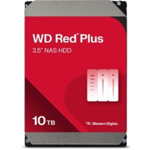 DISCO DURO INTERNO WD RED PLUS 10TB 3.5 ESCRITORIO SATA3 6GB/S 512MB 7200RPM 24X7 HOTPLUG NAS 1-8 BAHIAS WD100EFGX - Wd - Wes