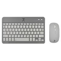 KIT TECLADO Y MOUSE INALAMBRICO BLUETOOTH RECARGABLE ERGONOMICO COMPACTO PERFECT CHOICE GENOVA – NEGRO - Perfect Choice