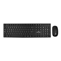 KIT TECLADO Y MOUSE INALAMBRICOS CONECTOR USB RESISTENTE A DERRAMES SILENCIOSO PERFECT CHOICE DUST – NEGRO - Perfect Choice