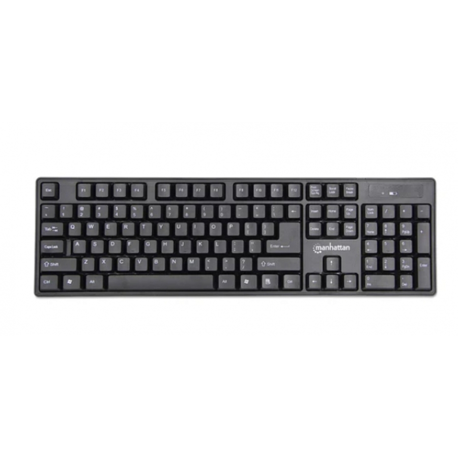 TECLADO Y MOUSE,MANHATTAN,178990, ÓPTICO INALAMBRICO, COMBO - Manhattan