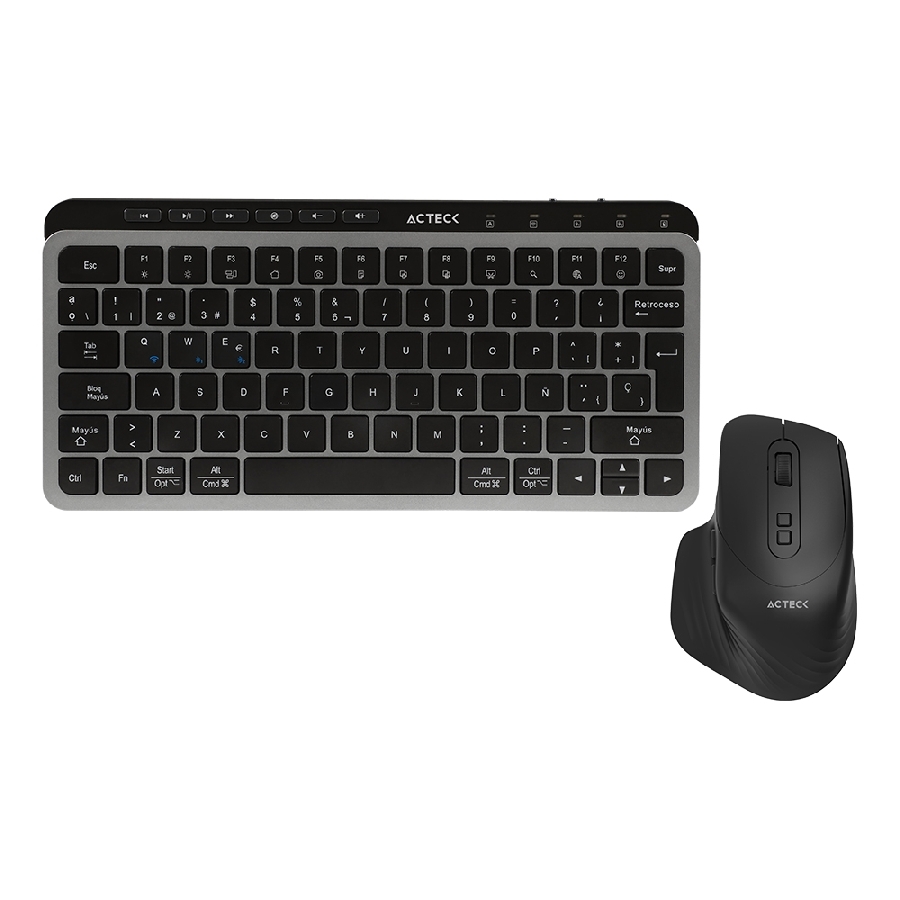 KIT ACTECK CREATOR KREA MK750 / TECLADO Y MOUSE / INALAMBRICO DUAL / MULTIDISPOSITIVO / RECARGABLE / DONGLE BT / 65 / WIN – M