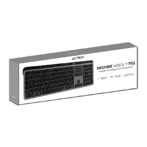 TECLADO ACTECK INSPIRE KREA TI755 / INALAMBRICO DUAL / MULTIDISPOSITIVO 2.4 GHZ 2 BT / ESPAÑOL / WIN – MAC / 118 TECLAS / BAT