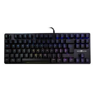 TECLADO MECNICO TKL / GAME FACTOR / KBG500-BL, RGB, TENKEYLESS, USB NEGRO - Game Factor