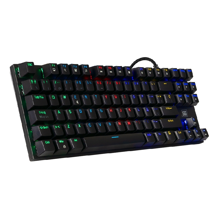TECLADO VORAGO START THE GAME KB-600 MECANICO TKL RGB RAINBOW NEGRO - Start The Game