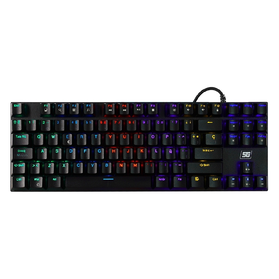 TECLADO VORAGO START THE GAME KB-600 MECANICO TKL RGB RAINBOW NEGRO - Start The Game