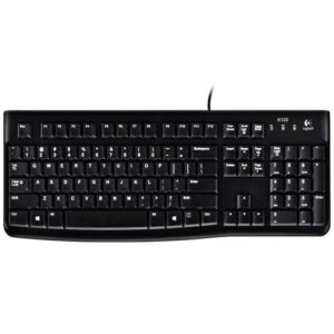 TECLADO LOGITECH K120 ALAMBRICO USB RESISTENTE A DERRAMES (ESPAÑOL) NEGRO