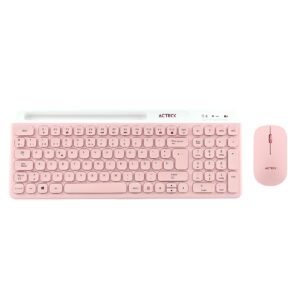 KIT ACTECK CREATOR VIRTUOS SILK MK720 / TECLADO Y MOUSE / INALAMBRICO / DUAL BT USB / RECARGABLE / ESPAÑOL / 100 TECLAS / MUL