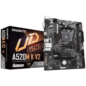 MB GIGABYTE A520 AMD S-AM4 3A GEN/2XDDR4 3200/HDMI/DVI/VGA/4XUSB 3.2/M.2/MICRO ATX/GAMA BASICA - Gigabyte