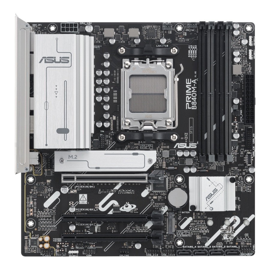 MB ASUS B840 AMD S-AM5 9A GEN /4X DDR5 7600 /HDMI /2X DP /2X USB 3.2 /MICRO ATX /GAMA MEDIA - Asus Oem